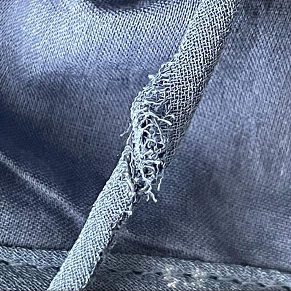 URBAN OUTFITTERS NWT HANNA EMBELLISHED SEQUIN BABYDOLL MINI BLUE SILVER DRESS XS - Picture 10 of 15